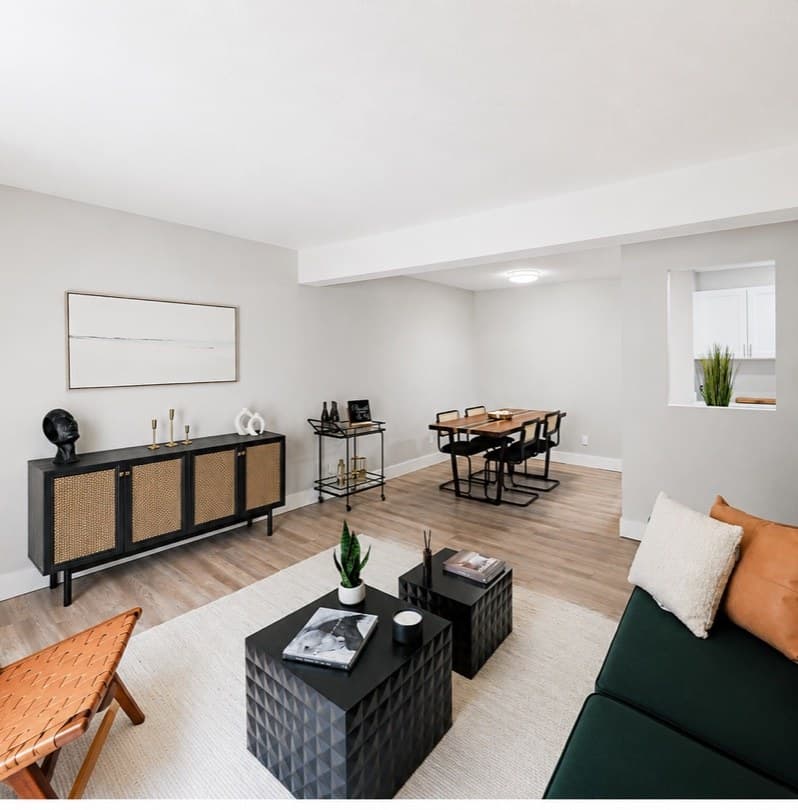 Inside a renovated home at The Grove
